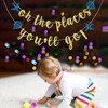 Oh The Places You'll Go Banner, baby shower, cumpleaños, pancarta