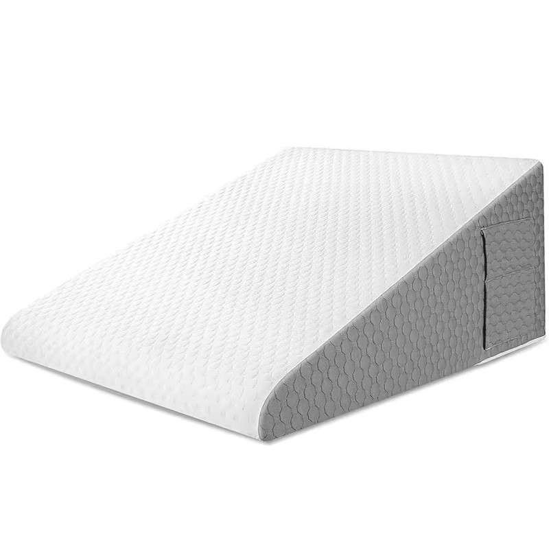 19.7 Inch Foam Wedge Pillow with Removable Washable Cover, Side