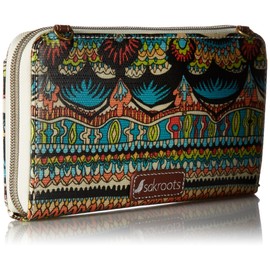 Sakroots Artist Circle Large Smartphone Crossbody, Natural One World