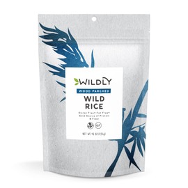 Wildly Organic Wood Parched Wild Rice 16 Oz, 1 lb Bag - Gluten-Free, Kosher, Fat-Free, Pesticide-Free, Insecticide-Free, Quick & Easy, Just Add Water
