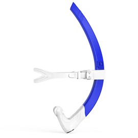 Greatever Detachable Portable Snorkel for Lap Swimming Unisex-Adult Snorkeling Diving Swimming Training Gear Silicone Head Cushion Adjustable Headband One Way Exhaust Valve(Blue)