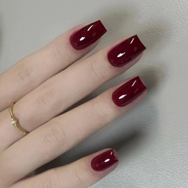 Cherry Red Nail Polish, 12ml Quick Dry Nail Lacquer, Nail Art Varnish-12ML