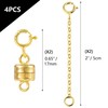 14K Gold Magnetic Necklace Clasps and Closures 925 Sterling Silver