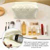 1 velvet cosmetic bag, 1 small velvet bag, travel cosmetic