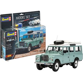 Revell 67047 Model Set Land Rover Series III Car Model Kit 1:24, 1/100, Unpainted