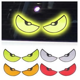 Motorcycle reflective sticker, eye-shaped light reflector, big-eyed car reflective sticker / 오토바이 반사 스티커 눈모양 빛반사 리플렉터 왕눈이 자동차 반사스티커
