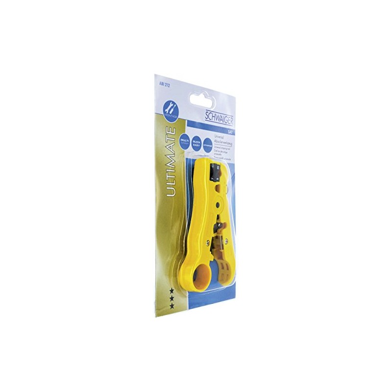 Schwaiger ABI212 531 Yellow cable stripper ABI212 531, Yellow, 17