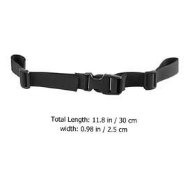 PACKOVE 2Pcs Adjustable Outdoor Backpack Chest Straps with Quick Release Buckles and Extendable Sternum Belts for Camping Hiking Jogging Fit Black