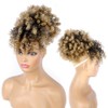 Drawstring Ponytail Extensions Afro High Puff with Bangs Ponytail for