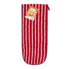 Molly Malou 100% Cotton Butcher Stripe Quilted Double Oven Gloves
