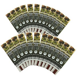 Original Delicious BEST Exotic Pack - 3 Types of Wild Game 1 Oz. Stick – Elk, Buffalo and Venison with Pork Sticks – No Antibiotics or Hormones (Buffalo Original, Buffalo Original 24 Sticks)