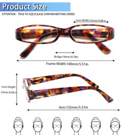 Kerecsen Reading Glasses 5 Pairs Ladies Fashion Spring Hinge Readers for Women (5 Mix Color-2, 3.0, multiplier_x)