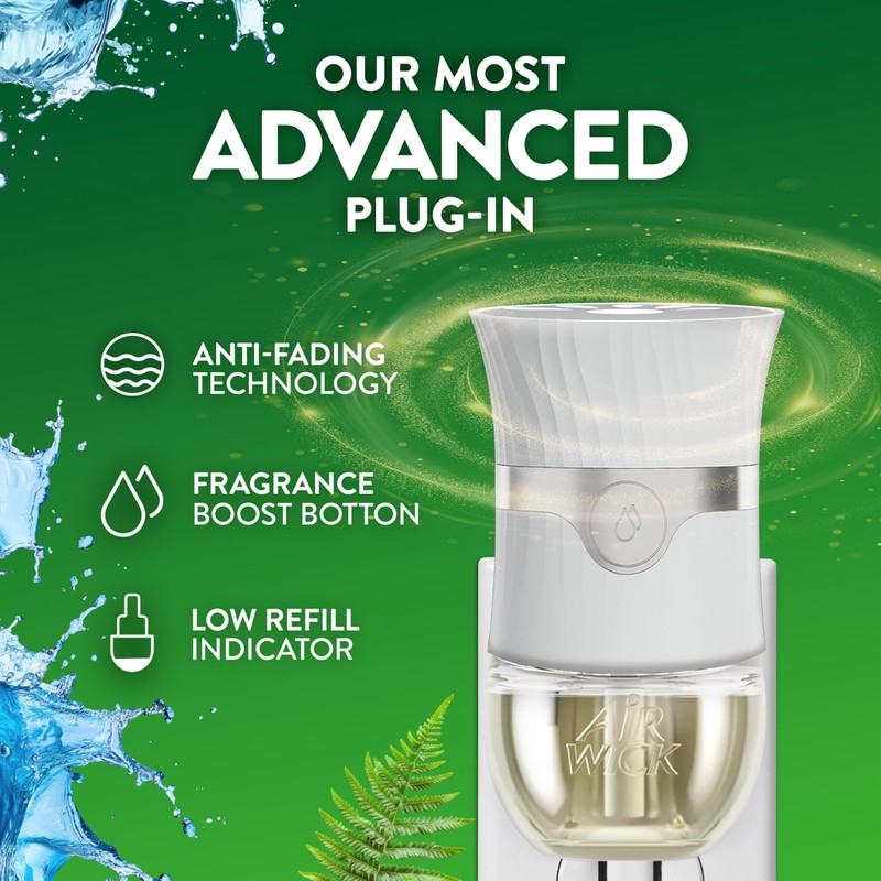 Air Wick Plug In Scented Oil Refill,Fresh Waters, 2 ct