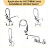 Pre Rinse Hose with Sprayer Valve, 38 Inch Commercial Dish