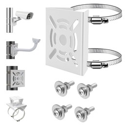 CXINCFBFUSH Security Camera, Mounting Bracket, Stand, Housing, Camera, No Drilling Required, Surveillance Camera, Cylindrical, Prismatic Column, Dummy Camera, Easy Installation, Ready to Use, Full