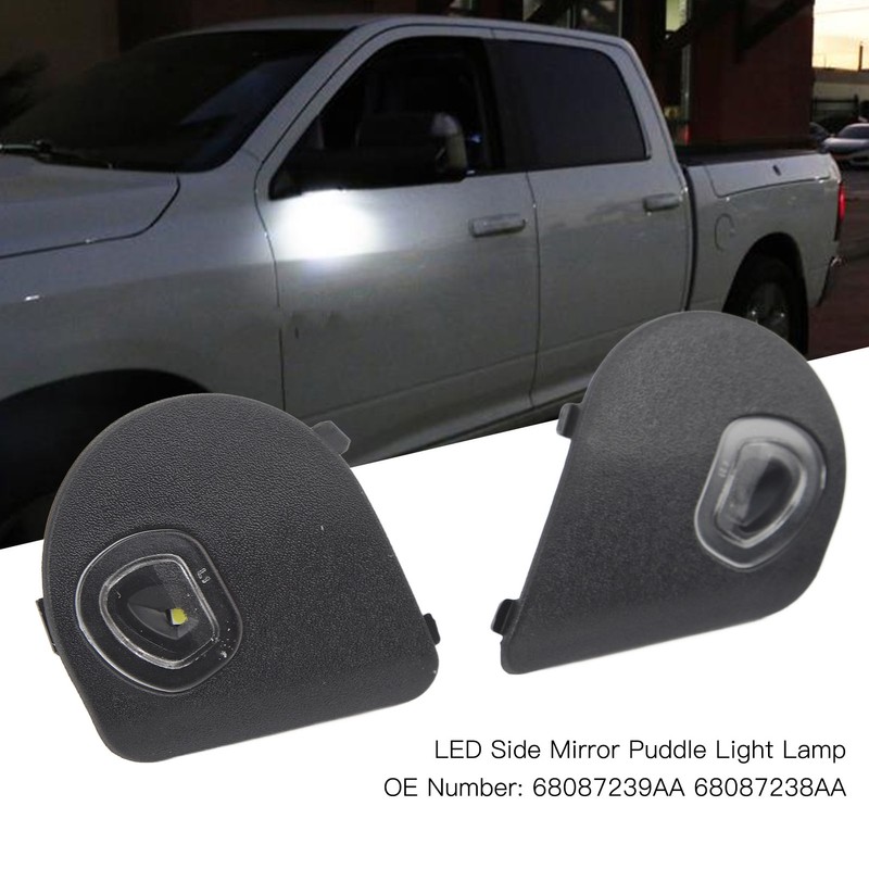 1Pair Side Mirror Puddle Lights 68087238AA 12V Left Right High