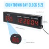 Digital Countdown Clock, LED Large Display Count Up/Count Down Timer,