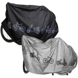 LATRAT Pack of 2 Bicycle Garage Protective Cover, Bicycle Covers, Bicycle Tarpaulin, Bicycle Protective Cover for Bicycle, Mountain Bike, Motorcycle, Electric Car