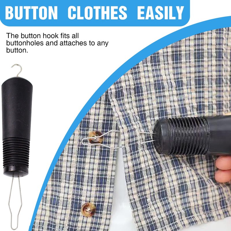 atnayo 2 Pcs Button Hook Zipper Pull Helper for One