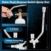 Saker Foam Cannon Dual Connector Accessory, Dual-Purpose Switch Spray Gun,Foam