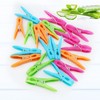 Colorful Plastic Clothespins, Heavy Duty Laundry Clothes Pins Clips with