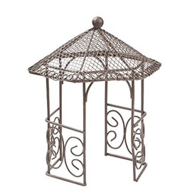 Hobbyfun Gazebo Approx. 14 cm Brown