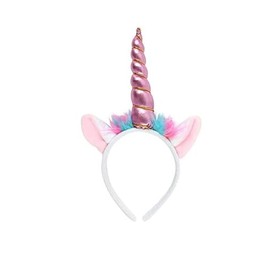 Unicorn Headband Fun Fancy Dress Accessory Rainbow Unicorn Hairband Pink