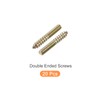 METALLIXITY 20pcs Double Head Screws (M6x40mm) Hanger Bolts Carbon Steel