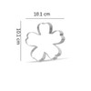 10.1 cm Spring Flower Cookie Cutter - Stainless Steel