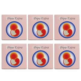 ASK Corporation Emina Popo Extra Popo Soap Set of 6, Cosmetic Soap (3.5 oz (100 g) x 6) with Original Leaflet, Antioxidant Solution (6)