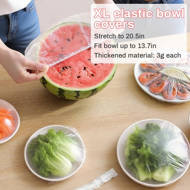 MAQIHAN 100 Bowl Covers Bread Proofing - Extra Large Plastic