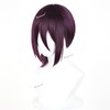 Probeauty Short Purple Anime Wig Deep Purple Wig for Women