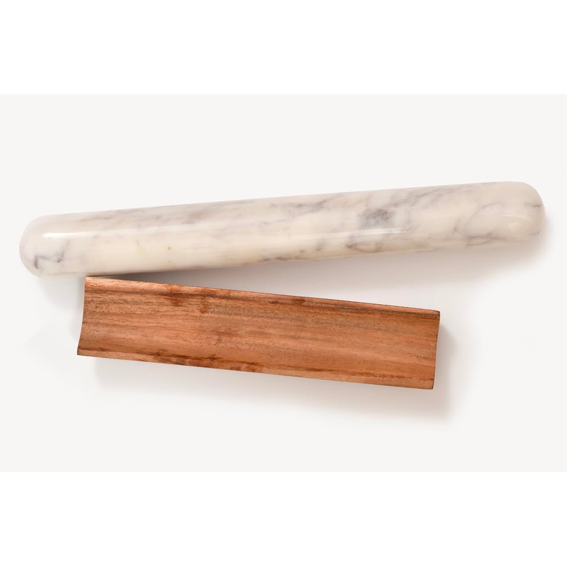 Marble Rolling Pin on Wood Base by Verve CULTURE