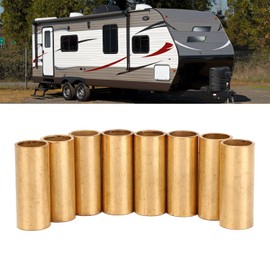 Aramox 8Pcs Leaf Spring Bushings for Double Eye Springs Equalizers,Trailer Leaf Spring Shackle Bushings Kit ID 9/16in OD 11/16in Length 1 3/4in