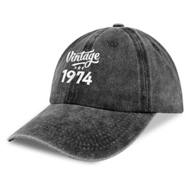 Moyel 50th Birthday Gifts for Men Women 1974 Birthday Gifts for Her Him 50 Year Old Birthday Gift Ideas Vintage 1974 Baseball Cap Golf Hat Birthday Gifts for Dad Mom Sister Husband