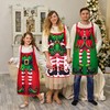 90shine 4PCS Christmas Aprons for Women: Kitchen Baking Cooking Apron,
