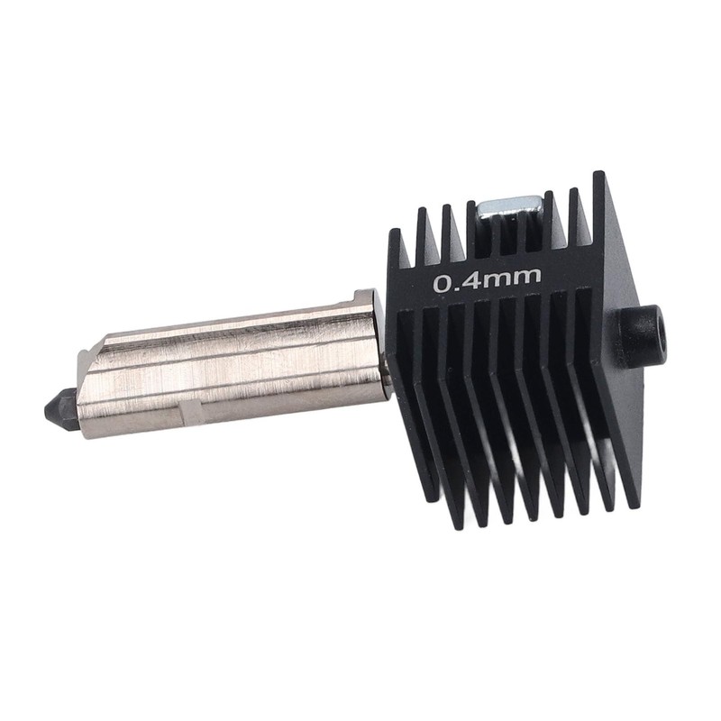 Nozzle Hot End Kit, Removable Steel Nozzle, Brass Heating Block