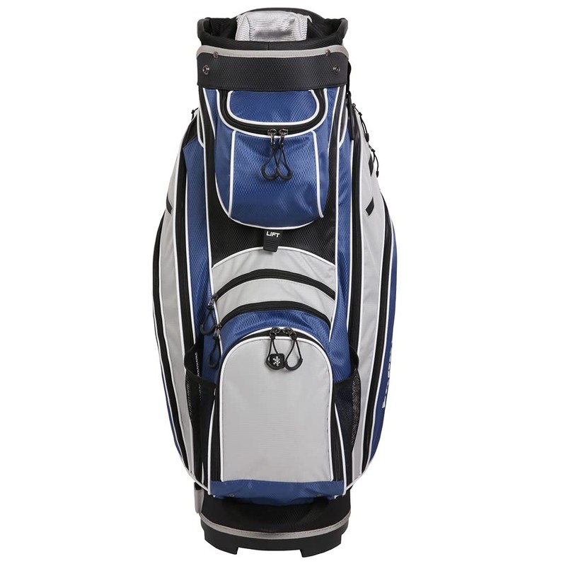 Caddymatic Golf Tour 14-Way Cart Bag - Grey/Blue