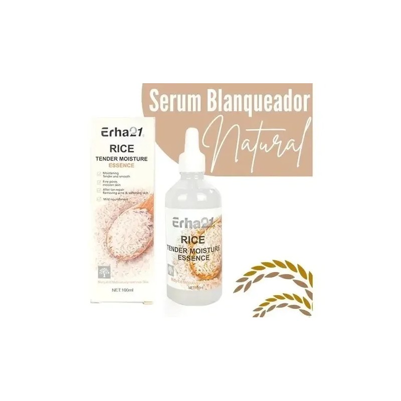 Suero Facial Arroz Erha21 100 Ml Todo 20+ Blanqueador