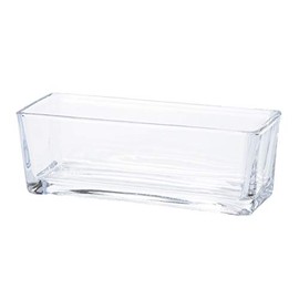 Tokyodo GL005891-zzz Vase, Square Wide, 7.9 x 2.8 inches (20 x 7 cm), 7.9 x 3.0 x 2.8 inches (20 x 7.5 x 7 cm)
