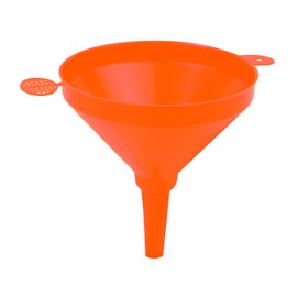 Groz 41936 Conical PE Funnel (Orange), 1.8 Litre (63 oz.) Capacity, 8-11/32" (214 mm) Height x 8-11/32" (212 mm) Dia.