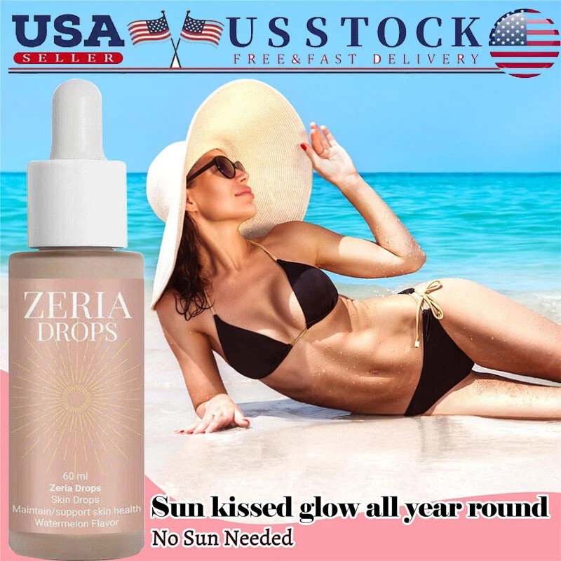 Unbranded 60ml Zeria Drops Sunless Tanning Drops Natural Boost Melanin