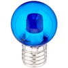 Ohm Electric LED Mini Ball Bulb (Decoration/1.2W/1lm/Clear Blue/G30/E17)