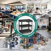 YITAHOME 3-Tier Tool Cart on Wheels, Rolling Metal Service Cart