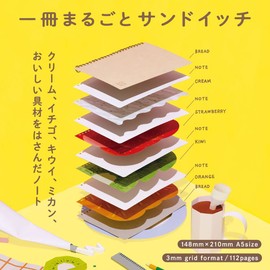 Iroha Publishing GSWN-02 SANDWICH NOTE A5 Size/Ring Type [BLT SAND]