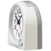 Seiko Clock KR520W Alarm Clock, Analog White Pearl, 4.5 x