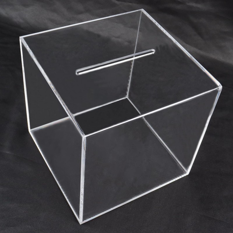 Acrylic Piggy Bank Break to Open Square Money Box for
