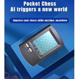 BMDHA Touch Electronic Chess Set, Automatic Intelligent Game Machine Luxury Electronic Chess Game for Kids, Portable Travel Chess Computer Set for Adults Gift for Family