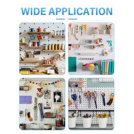 ZRD 200pcs 1.8"x2.4" Heavy Duty Hang Tabs, Self-Adhesive Plastic Clear Slot Hole Hanging Tabs for Peg Board Hooks, Retail Display, Sticker Display, Craft Room, Garage, and Study Room (200pcs)