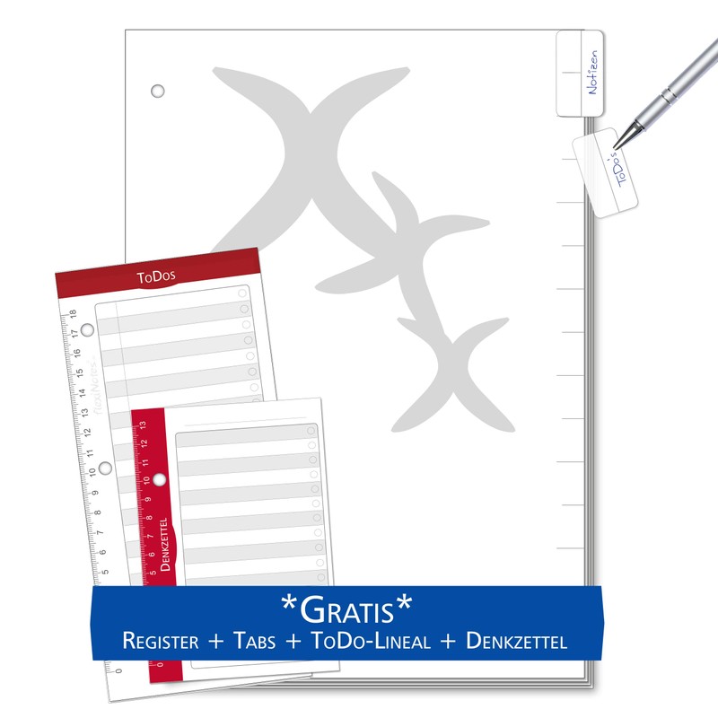 flexiNotes Notebook, A5, type: chamomile, dotted, 75 sheets, dotted, ring